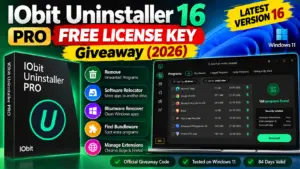 IObit Uninstaller 16 Pro Free License Code: Official 3-Month Giveaway (2026) | Free Download